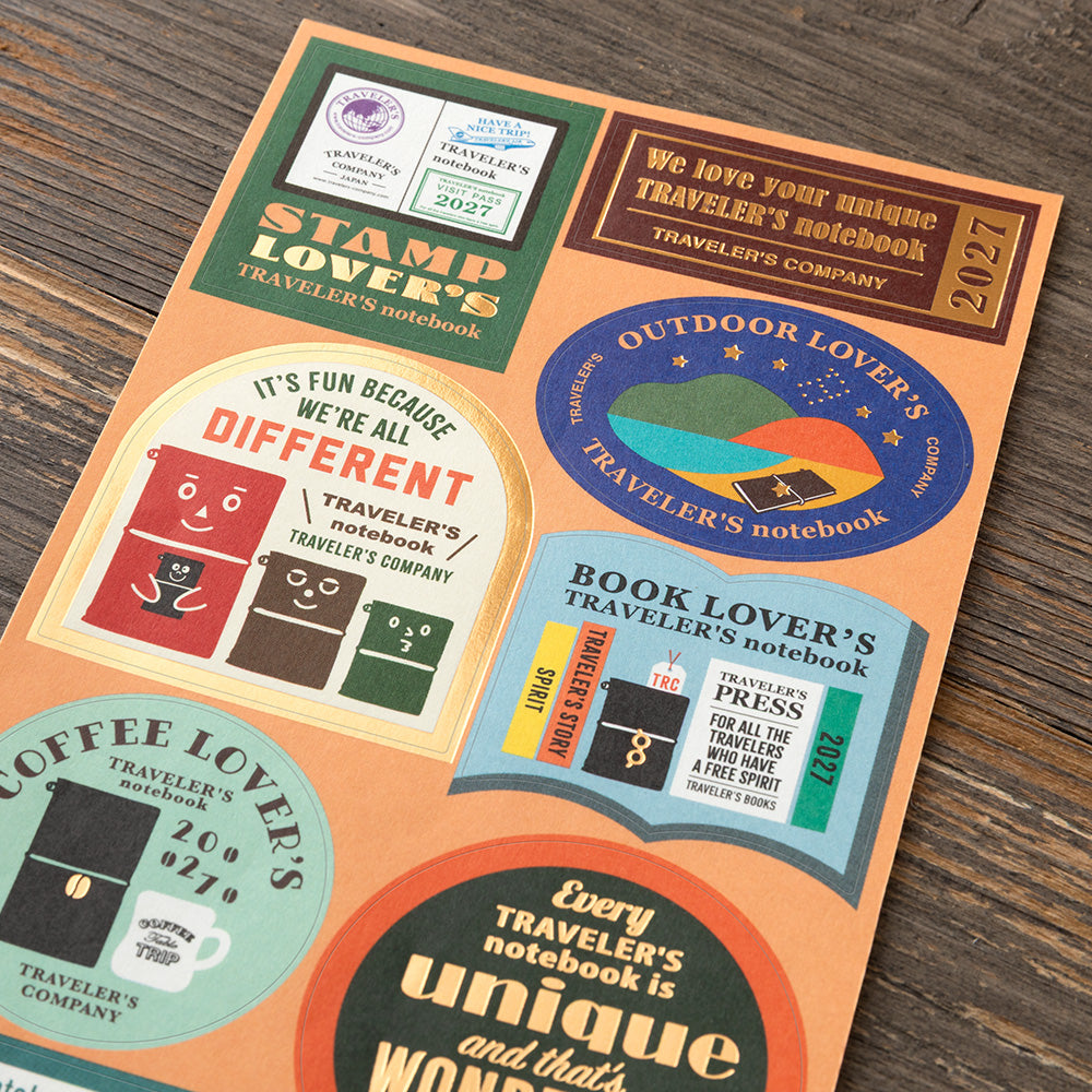 Traveler's 2027 Diary Customized Sticker Set