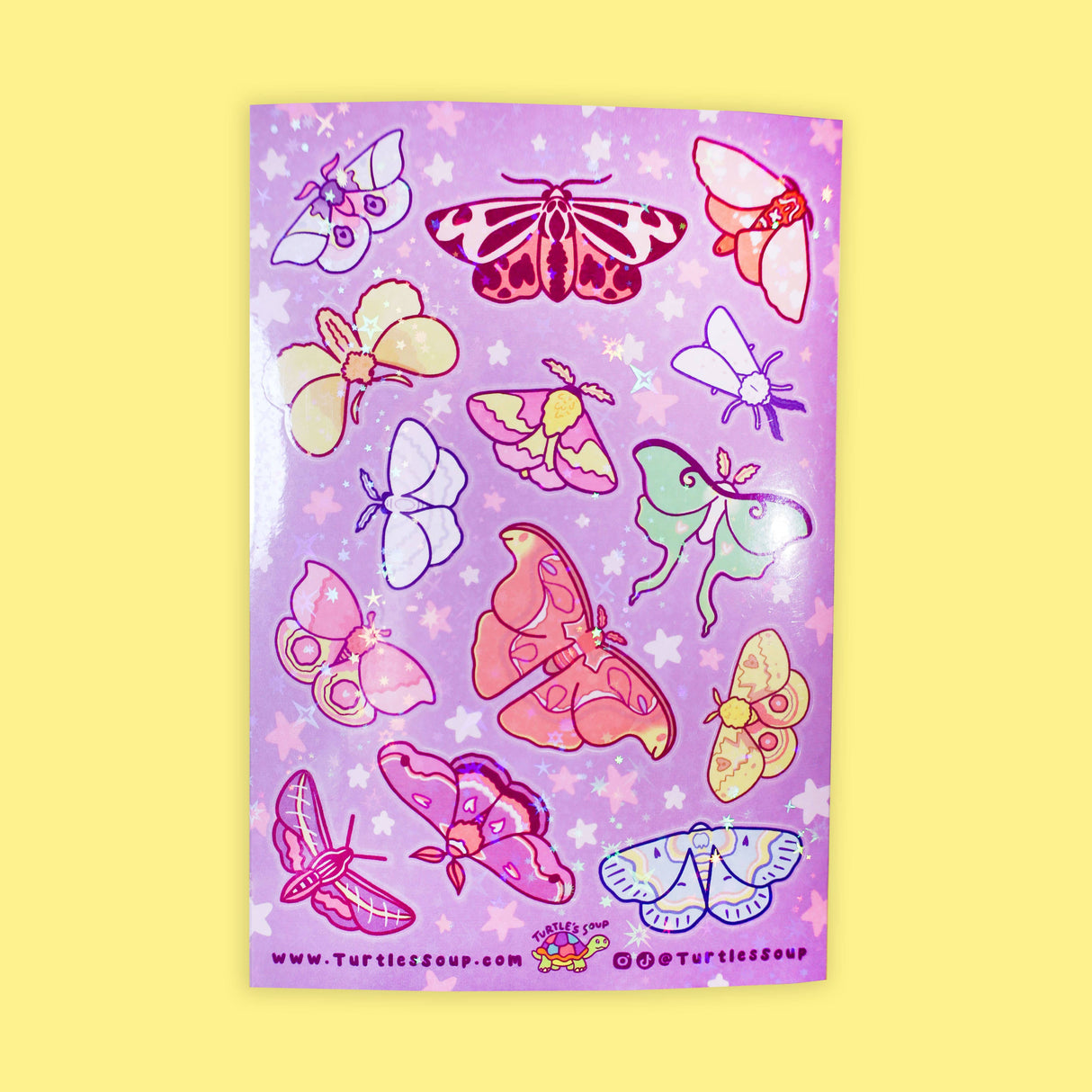 Moonlight Moths Vinyl Sticker Sheet
