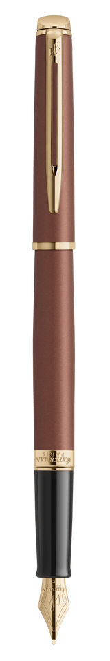 Waterman Hémisphère Understated Edit Fountain Pen - Metallic Copper Red