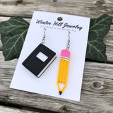 Notebook and Pencil Dangles