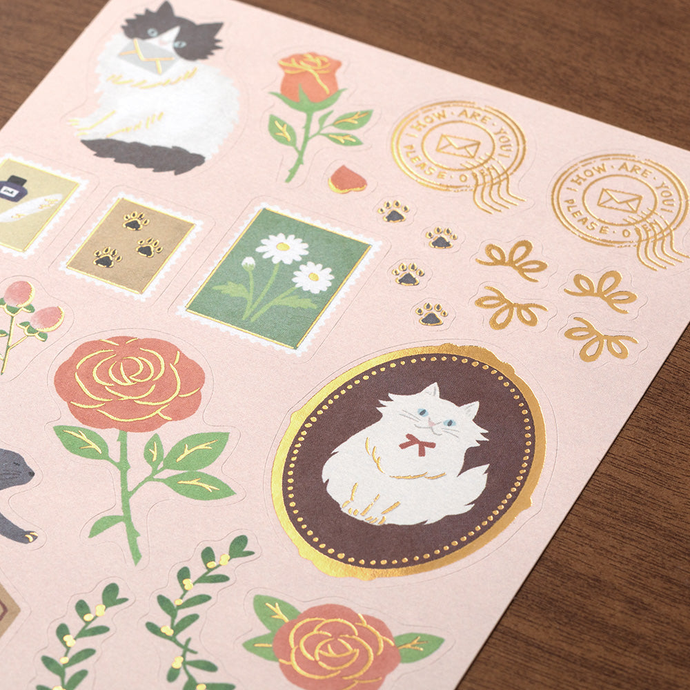 Midori Letter Set - Collage Cat
