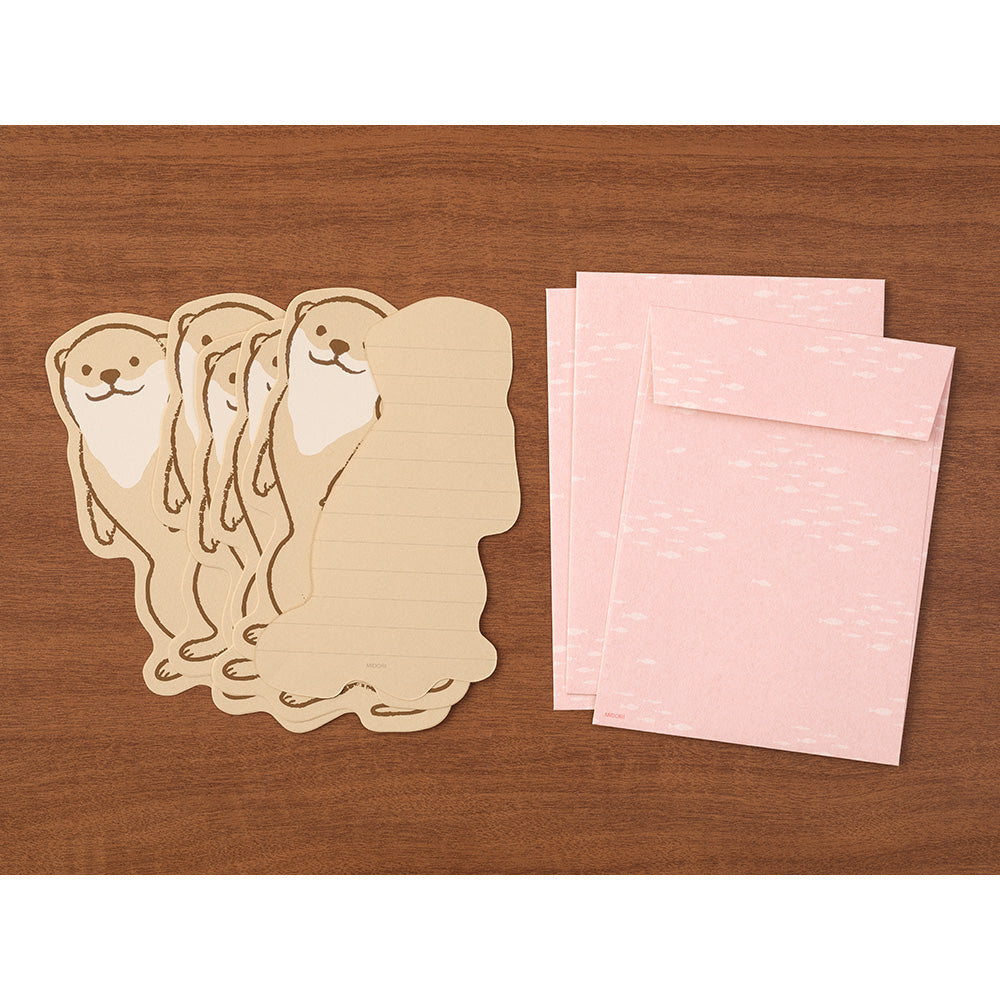 Midori Letter Set - Die-Cut Otter