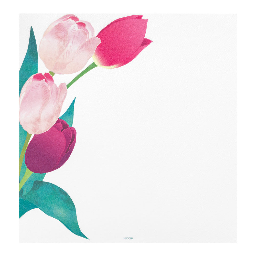 Midori Letter Pad - Tulip