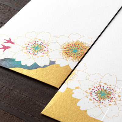 Midori Envelopes - Cherry Blossom Gold