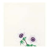 Midori Letter Pad - Four Designs Spring Flower White