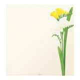 Midori Letter Pad - Four Designs Spring Flower White