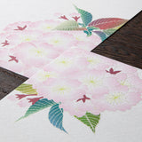 Midori Letter Pad - Silk-Printing Ball-Shaped Cherry Blossom