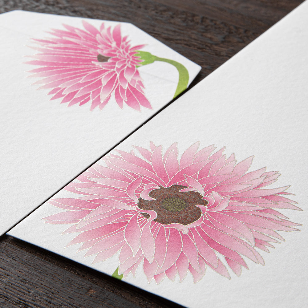 Midori Envelope - Silk-Printing Gerbera
