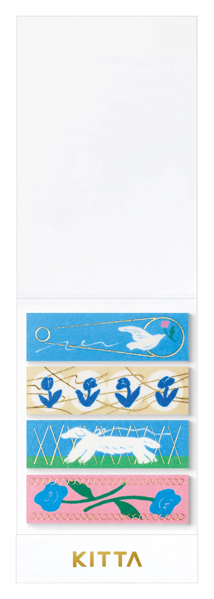 KITTA Portable Washi Decorative Tape -Stamp style Clear -: Memory