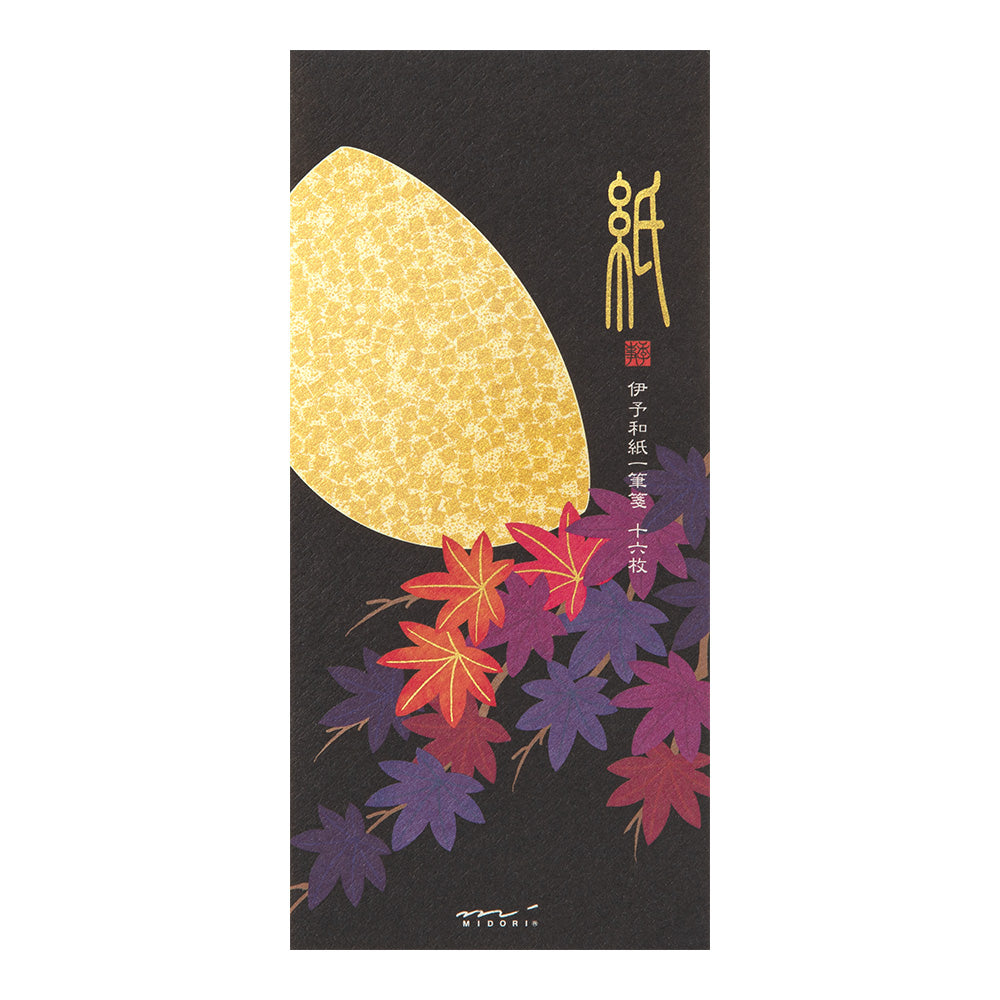 Midori Message Letter Pad - Moon & Japanese Maple