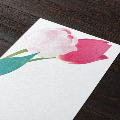 Midori Message Letter Pad - Tulip