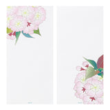 Midori Message Letter Pad - Silk-Printing Ball-Shaped Cherry Blossom