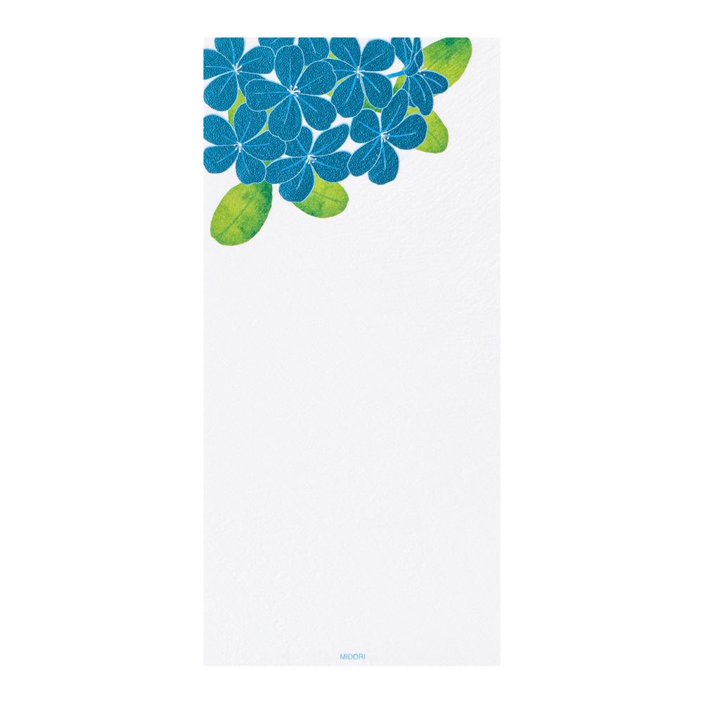 Midori Message Letter Pad - Plumbago