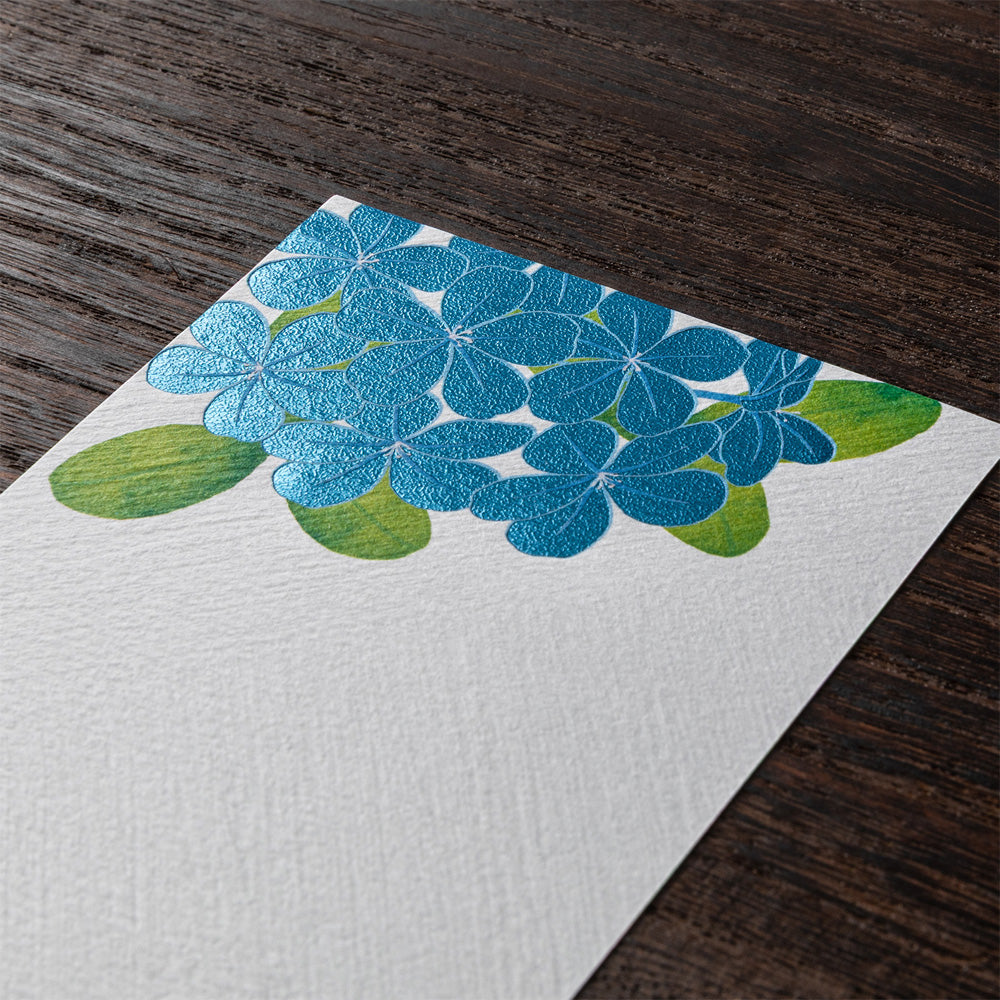 Midori Message Letter Pad - Plumbago