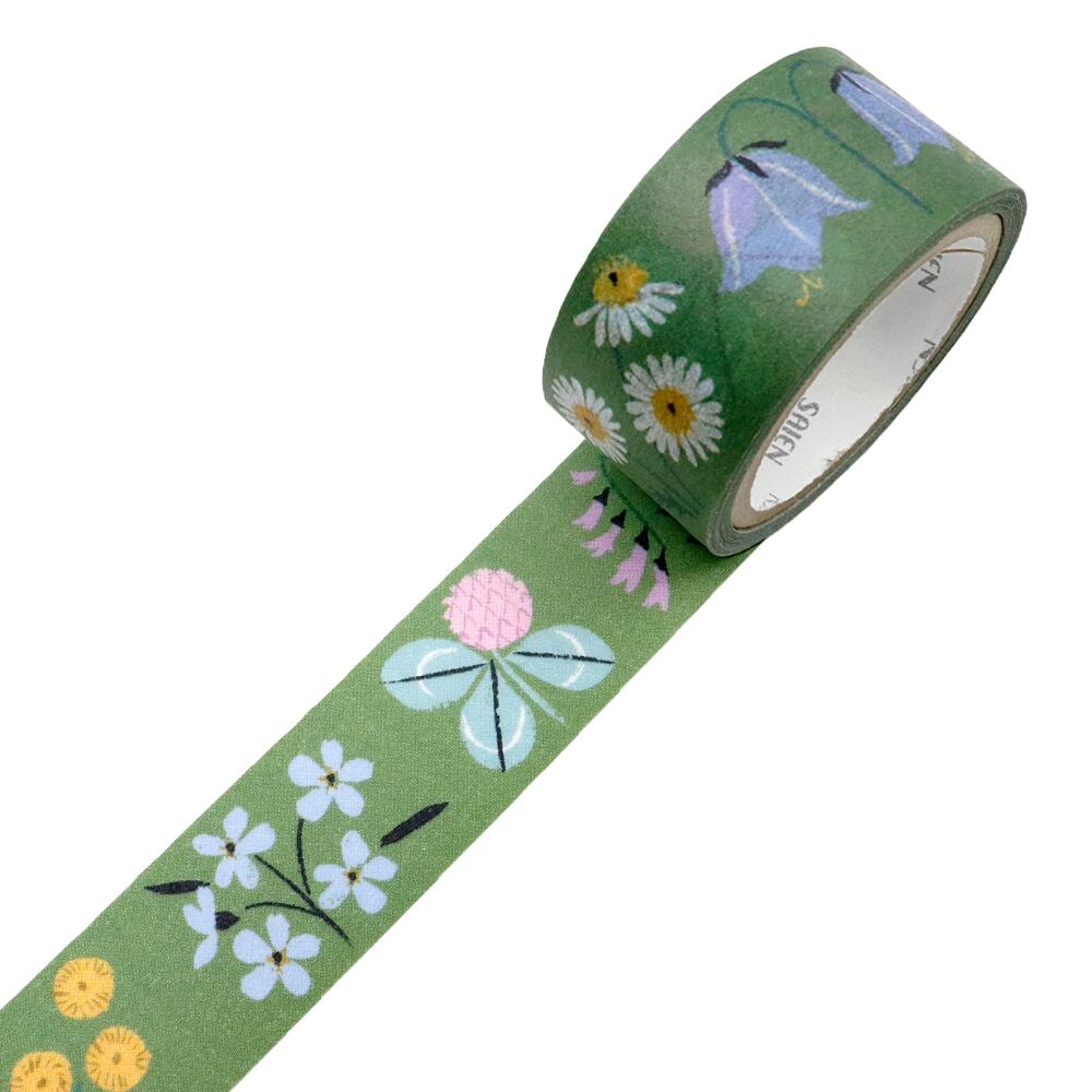 Kamiiso Washi Tape - Mirva Malmgren - Flowers for the Nightless Night