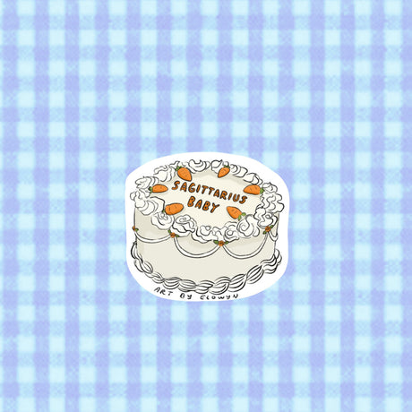 Art By Elowyn Zodiac Cake Stickers - 3" Die-Cut Stickers