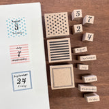 Stamp Marché Number Moji Stamp Set (Set of 10)