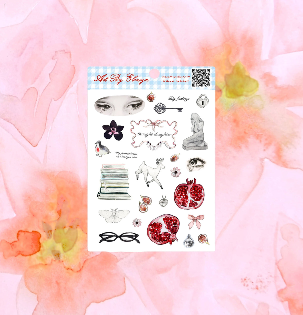 Art By Elowyn Thought Daughter Sticker Sheet