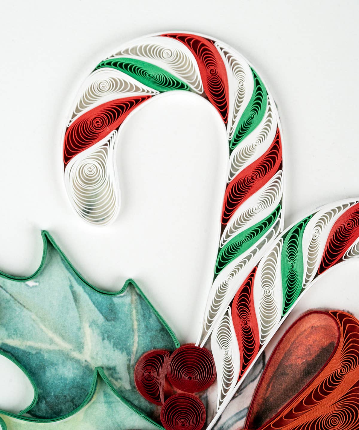 Quilled Candy Canes Christmas Card (New 2023)