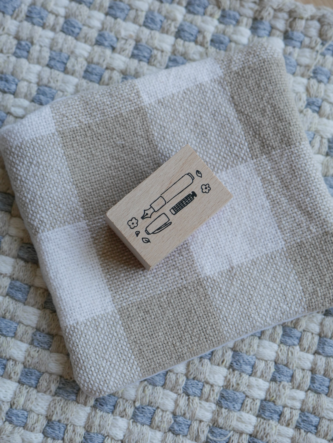 dana ate oatmeal! Fountain pen wooden stamp