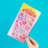 Sweet Treats Cute Candy Ice Cream Art Vinyl Sticker Sheet