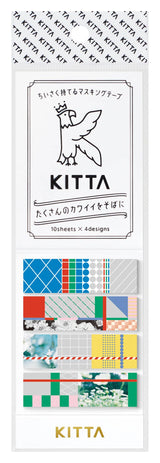 KITTA Portable Washi Decorative Tape -Stamp style Clear -: Memory