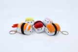 Emii Creations Tiny Nigiri Sushi Keychain -  Shrimp Tuna Salmon Egg