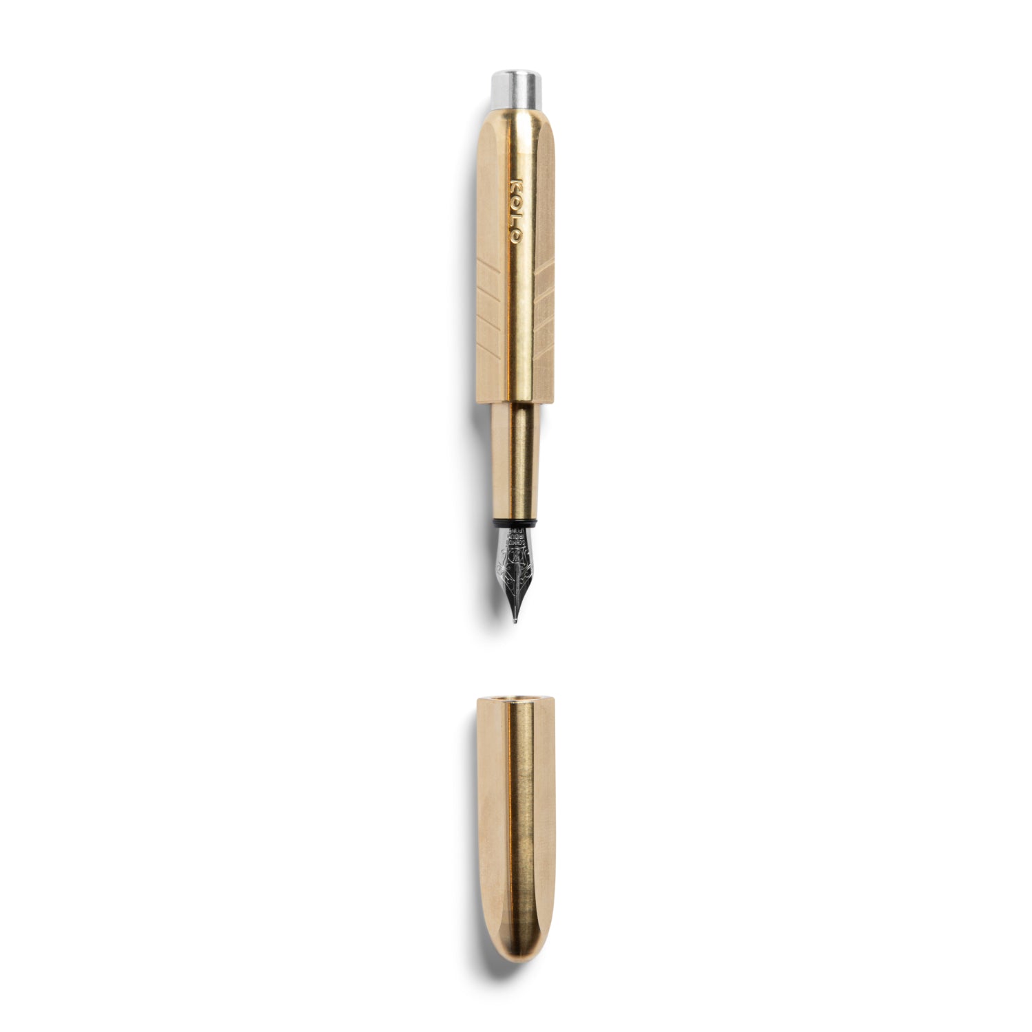 Kolo Tino Fountain Pen - Raw Brass – Atlas Stationers