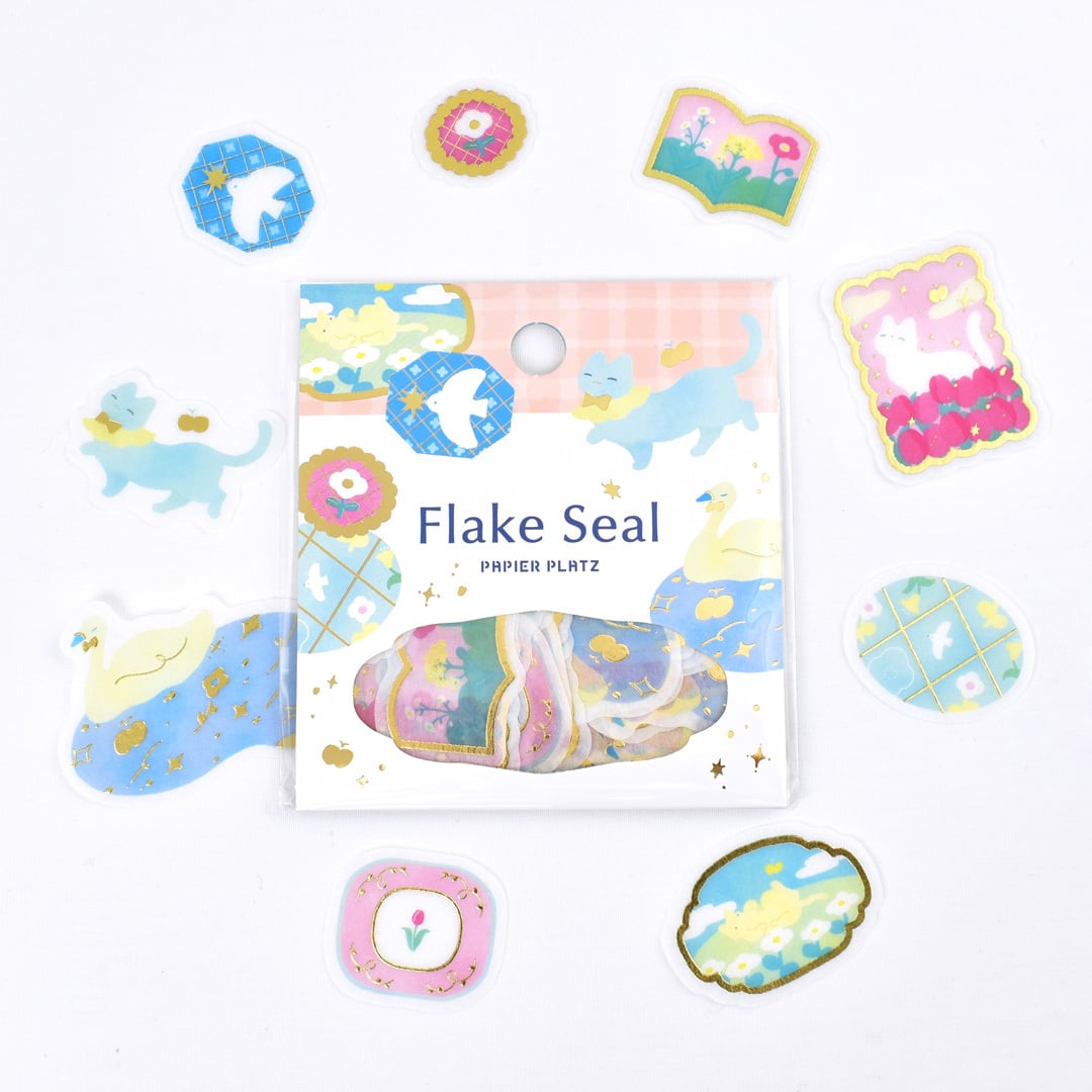 Papier Platz Kazu Miyashita Flake Stickers - Neko Neko Biyori