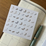 dana ate oatmeal! Lost Socks Washi Sticker Sheet