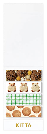 KITTA Portable Washi Decorative Tape -Stamp style Clear -: Memory