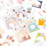 Papier Platz Nakauchi Waka Flake Sticky Notes - Rabbit and Coffee