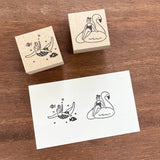 Stamp Marché Seasonal Illustration Stamp - August - Marle Under the Sea