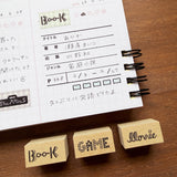 Stamp Marché Planner Stamps - Typographic Headline Stamps