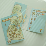 2jingis2jing Bunnie Island Mini Stationery Pack