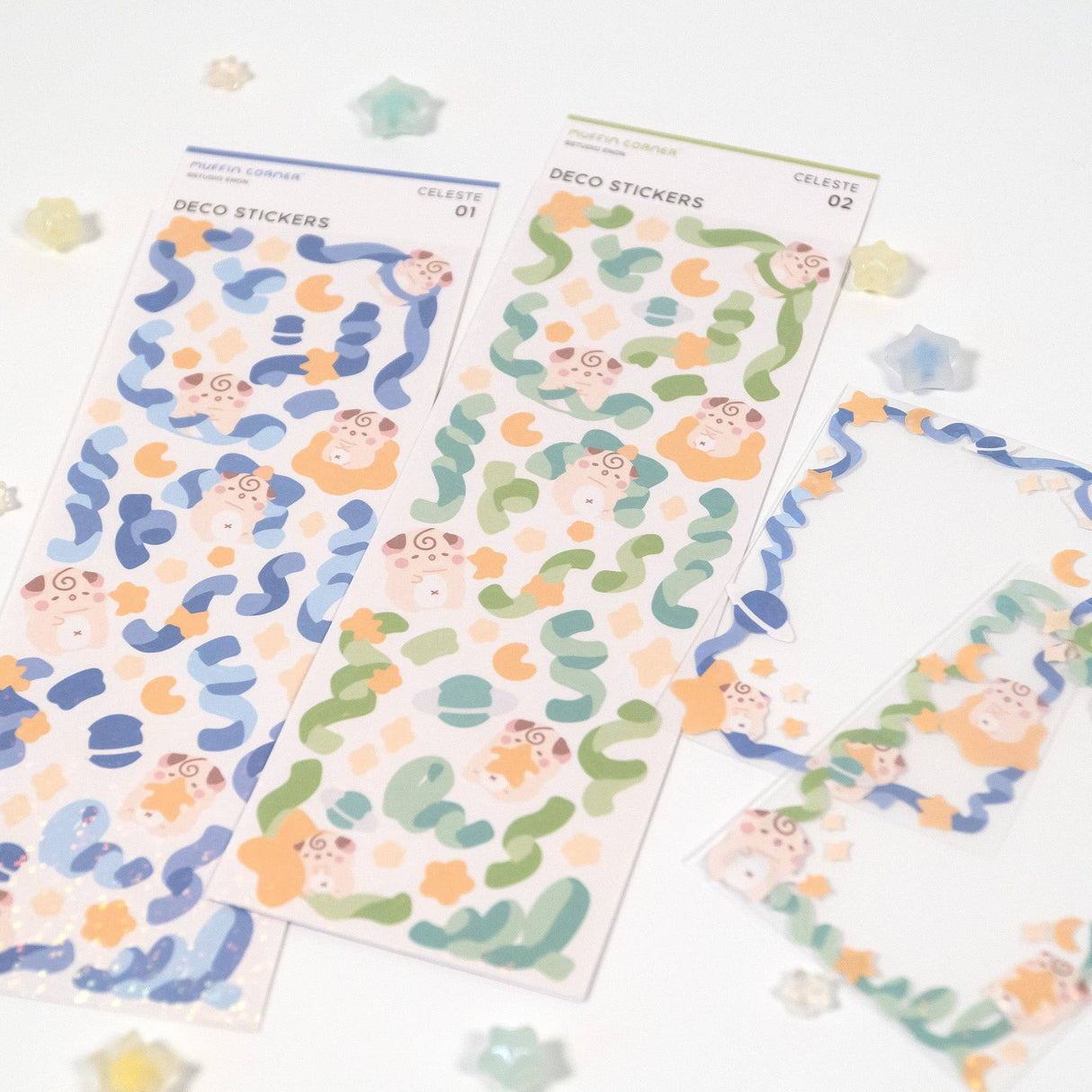 Studio Enon Cocoroll Celeste Polco Deco Sticker Sheet