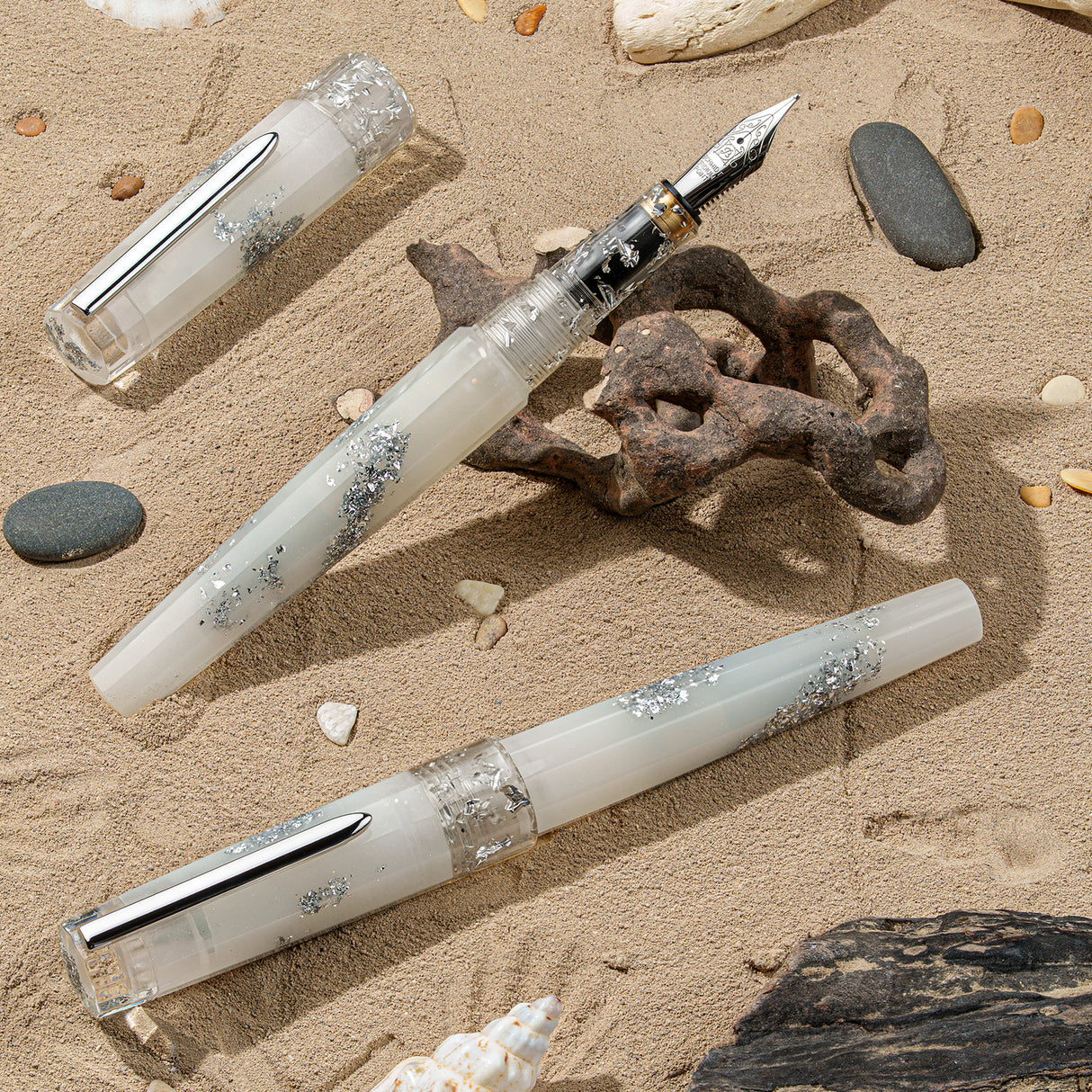 Benu Euphoria Fountain Pen - White Beach (Limited Edition)