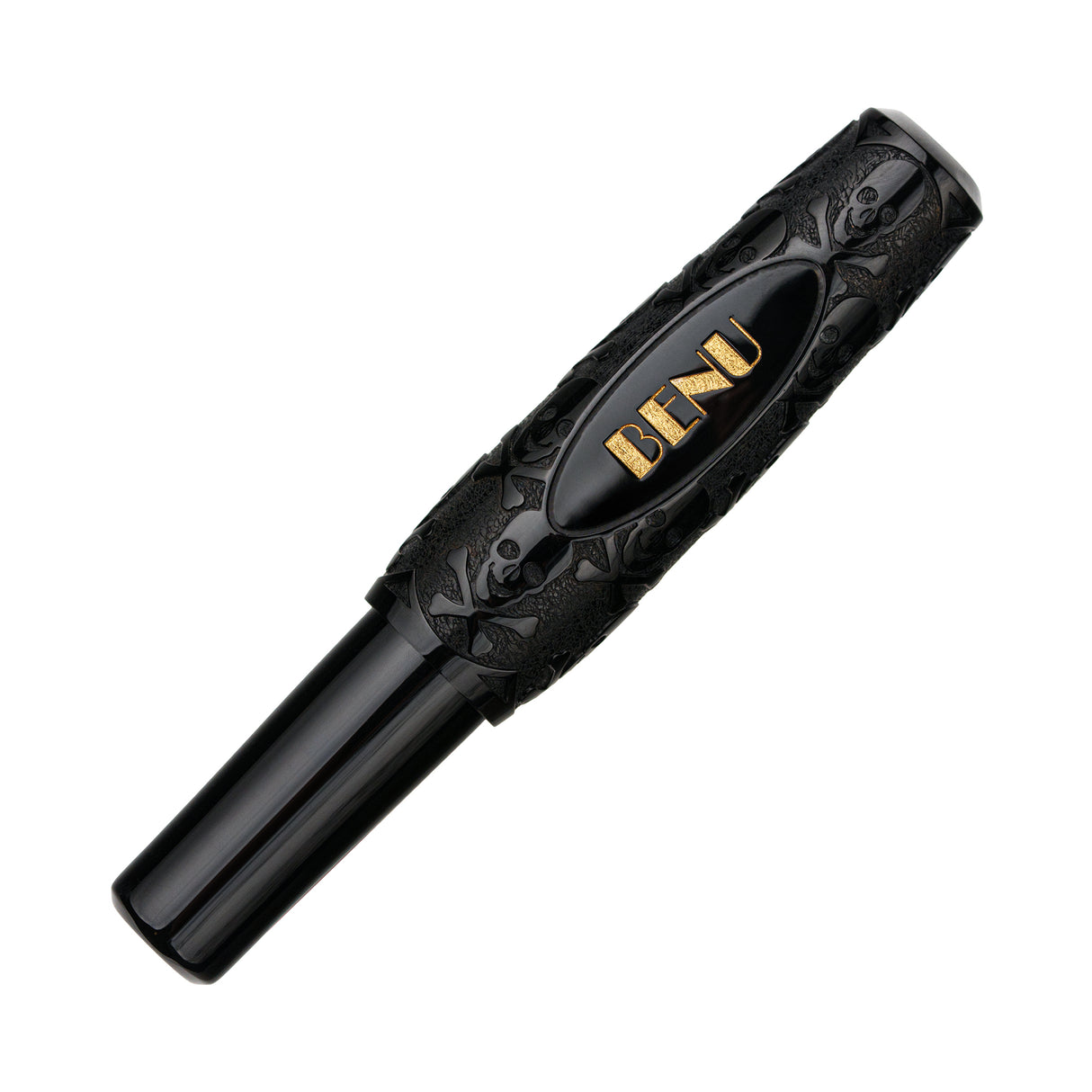 Benu Pixie Fountain Pen - Jolly Roger - Black