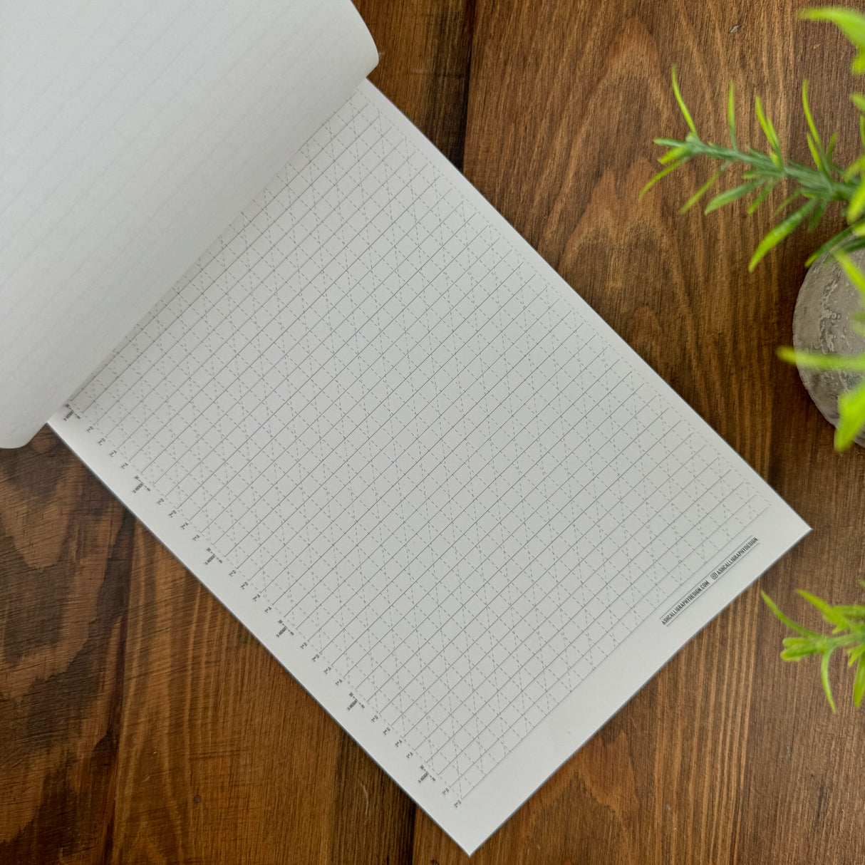 Ash Calligraphy Easy Does It Practice Pad - A5 Notepad