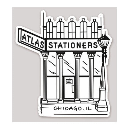 Atlas Stationers Sticker - Storefront Stamp