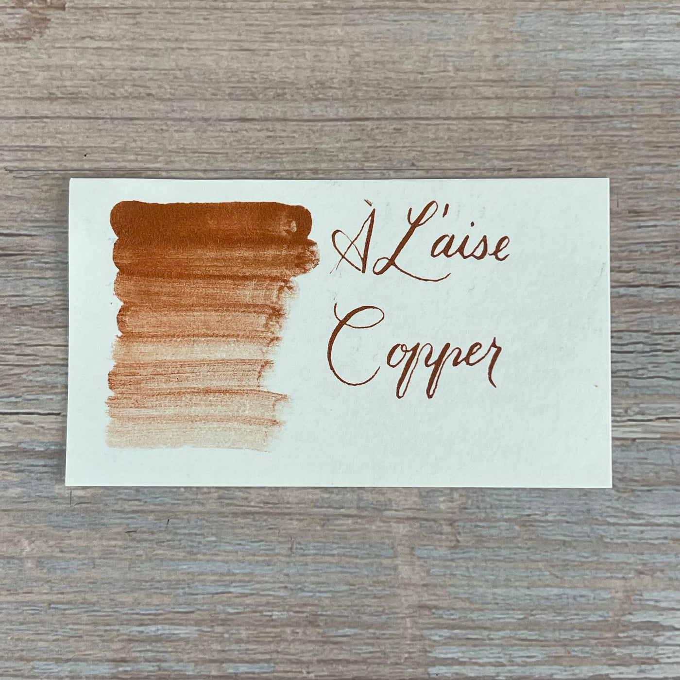 À L'aise Copper Modern Calligraphy Ink