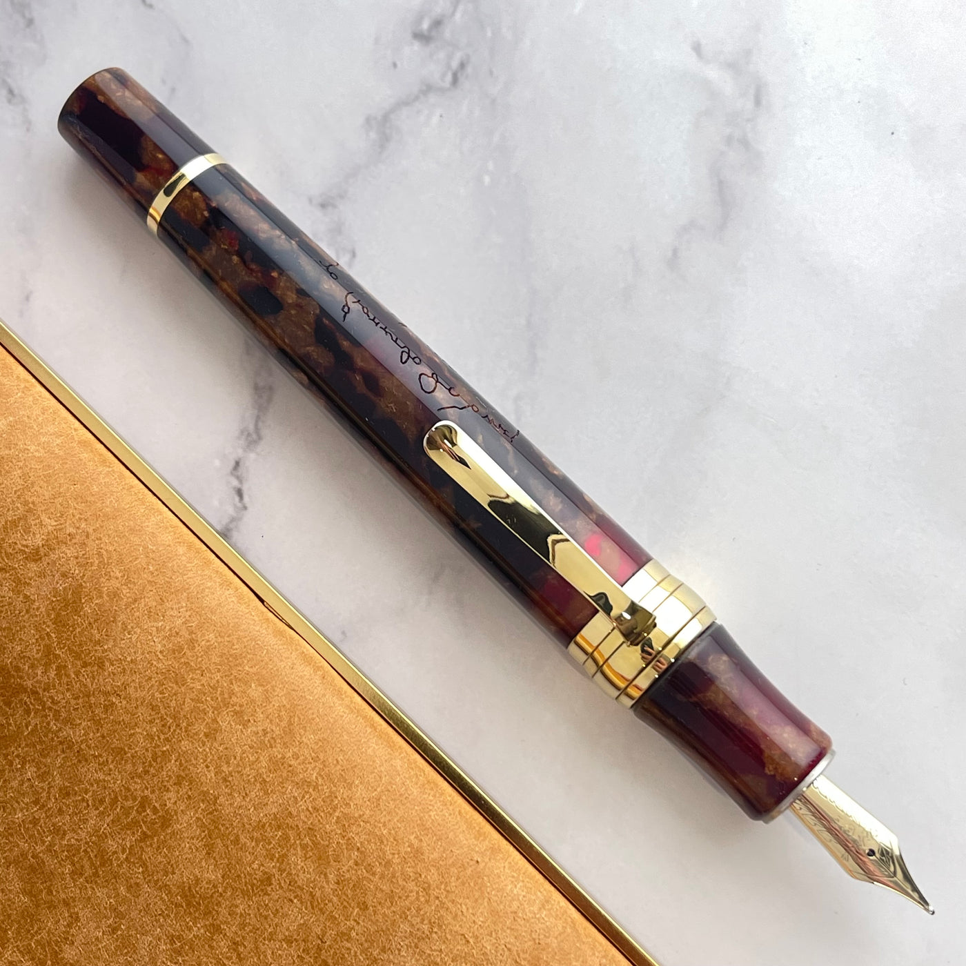Stipula Da Vinci  Workshop Capless Fountain Pen - Amber (Limited Edition)