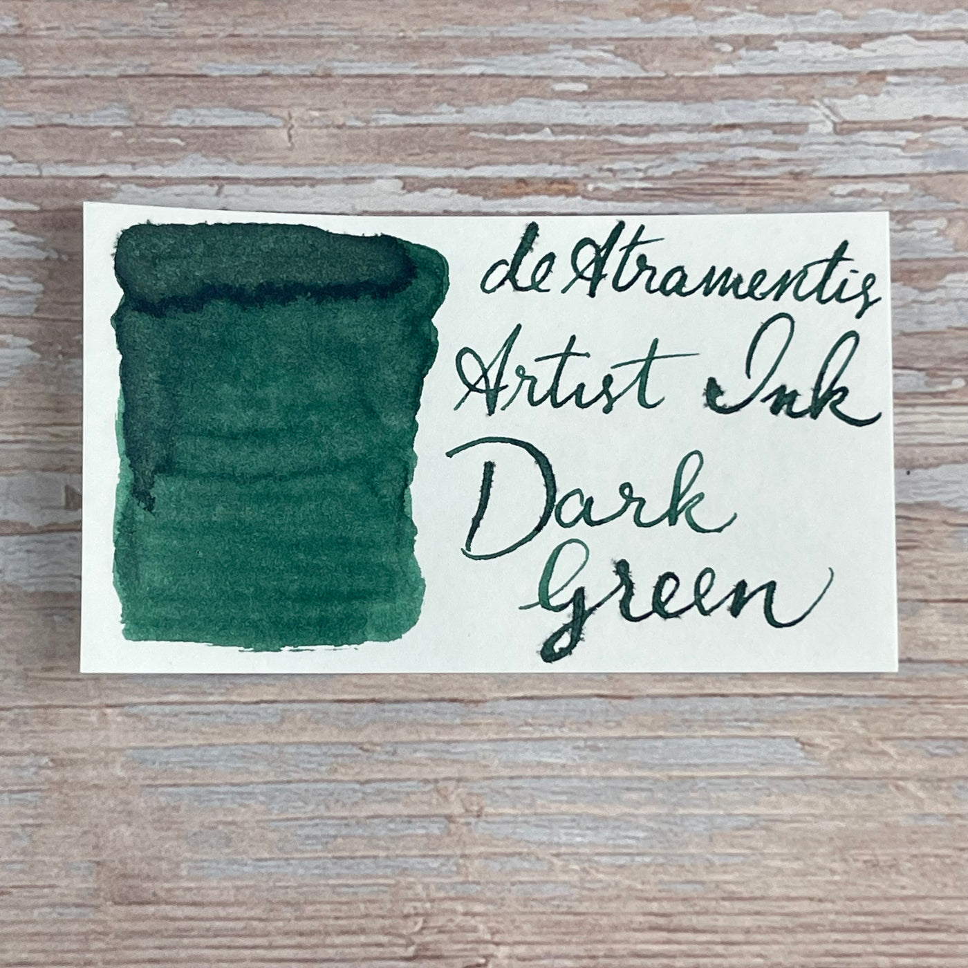 De Atramentis Artist Dark Green - 50ml Bottled ink