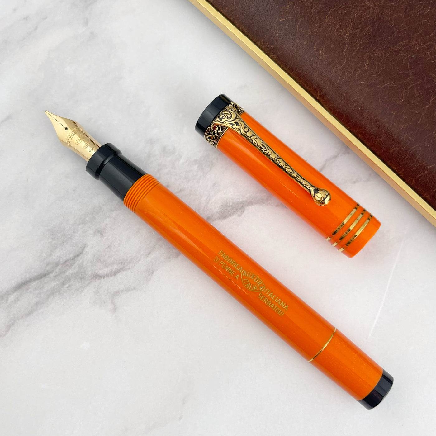 Aurora Internazionale Fountain Pen - Orange (Limited Edition)