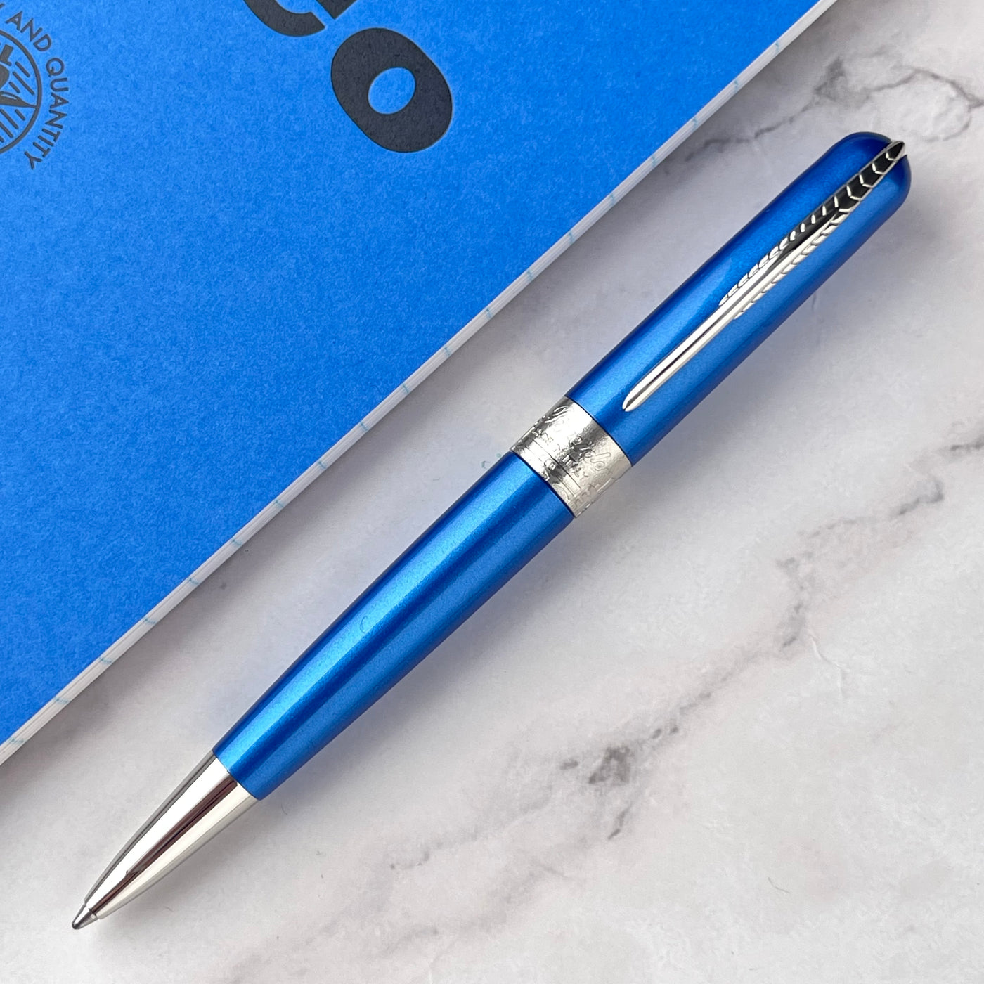 Pineider Avatar Shiny Ballpoint Pen - Blue