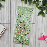 BGM Muni Muni Puffy Planner Sticker Sheet - Panda