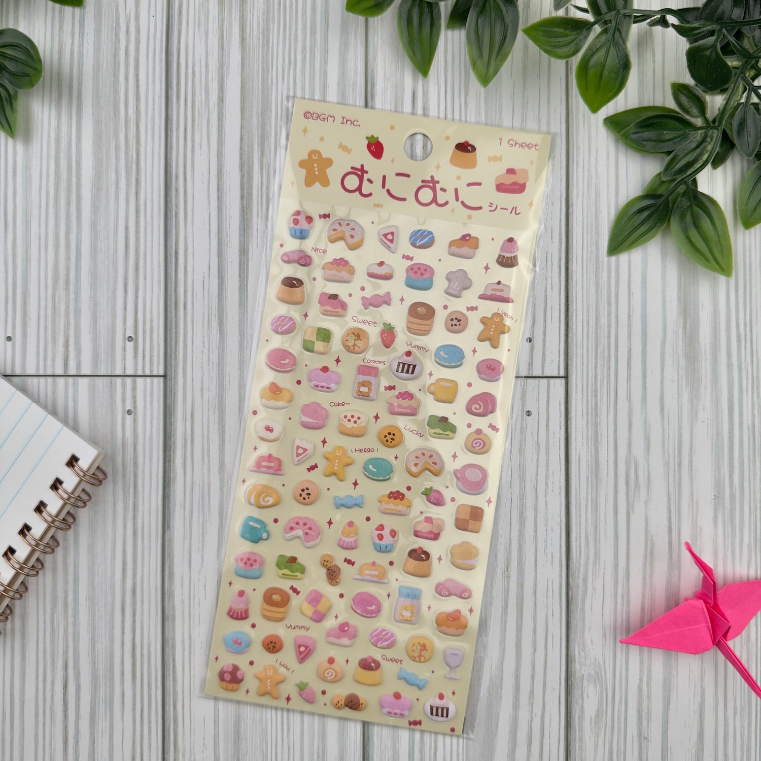 BGM Muni Muni Puffy Planner Sticker Sheet - Sweets