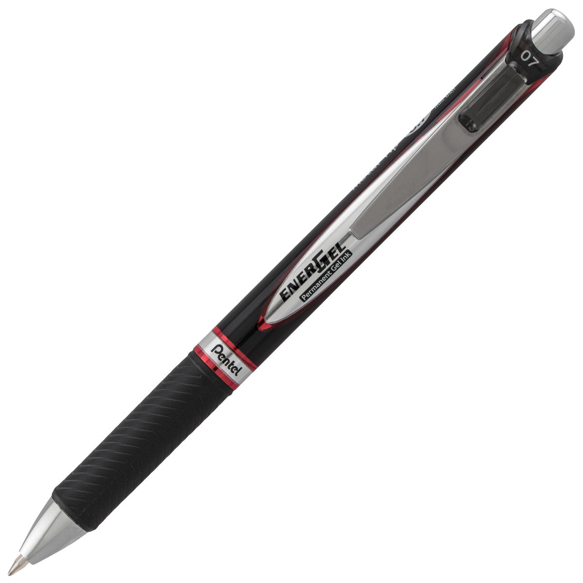 Pentel® EnerGel NV Gel Pen, Stick, Medium 0.7 Mm, Blue Ink Gray Black Blue Barrel Dozen