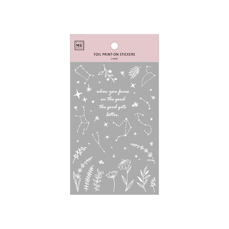 MU Silver Foil Sticker 2002