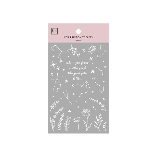 MU Silver Foil Sticker 2002
